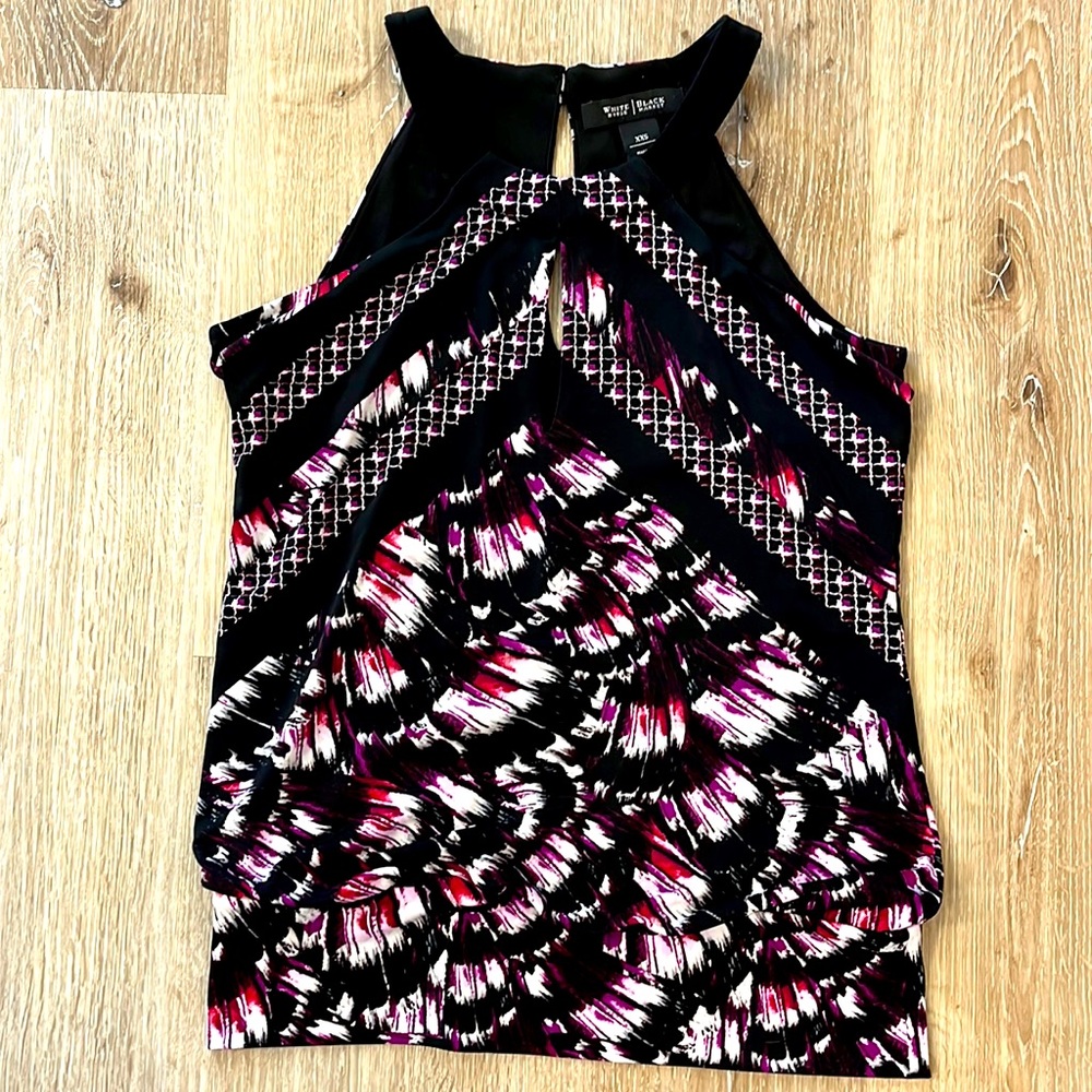 White House Black Market Keyhole Halter